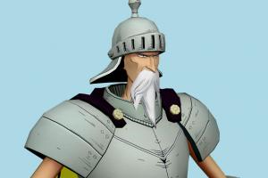 Gan Fall One-Piece, cartoon-character, character, warrior, toony, cartoon, male, people